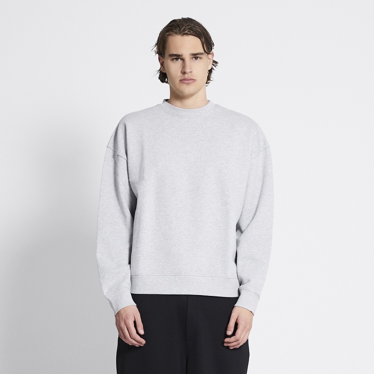 Boxy sweatshirt "Loi" Grey Melange